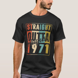 Camiseta Salida Directa Agosto De 1971 Retro 49 Años 49
