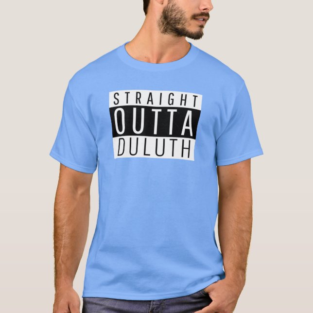 Camiseta Salida directa de Duluth Minnesota (Anverso)