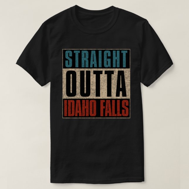 Camiseta Salida directa de Idaho Cae Idaho ID (Diseño del anverso)