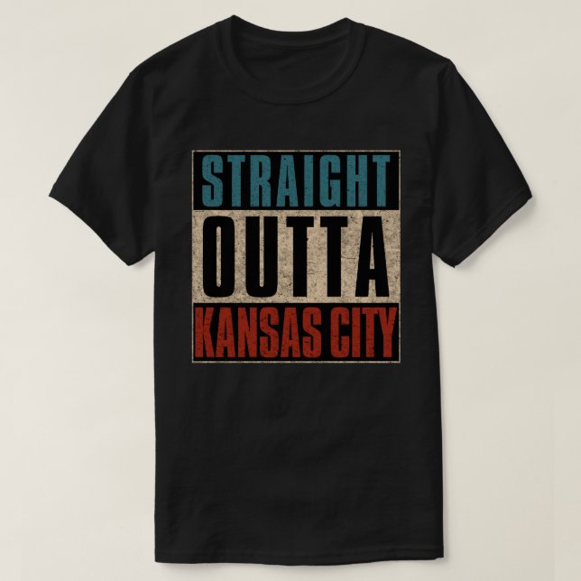 Camiseta Salida directa de Kansas City Missouri MO (Diseño del anverso)