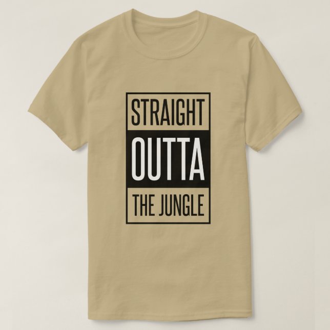 CAMISETA SALIDA DIRECTA DE LA JUNGLE (Diseño del anverso)