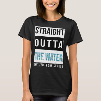 Camiseta Salida directa del bautismo de agua 2023 bautizado