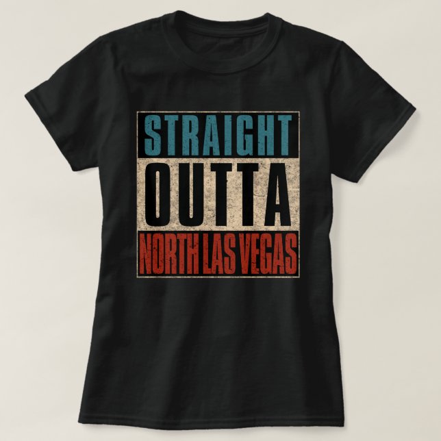 Camiseta Salida directa Norte Las Vegas Nevada (Diseño del anverso)