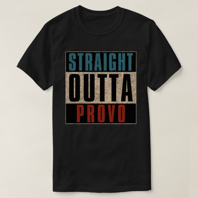 Camiseta Salida directa Provo Utah UT (Diseño del anverso)