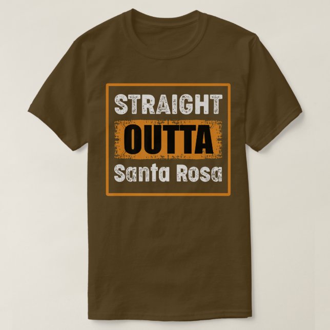 Camiseta Salida directa Santa Rosa California Estados Unido (Diseño del anverso)