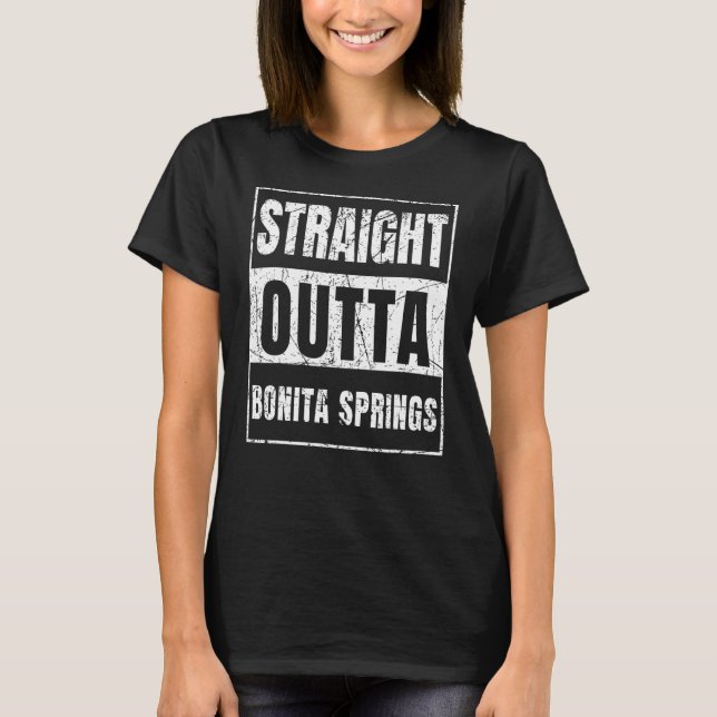 Camiseta Salida recta Bonita Springs Florida (Anverso)