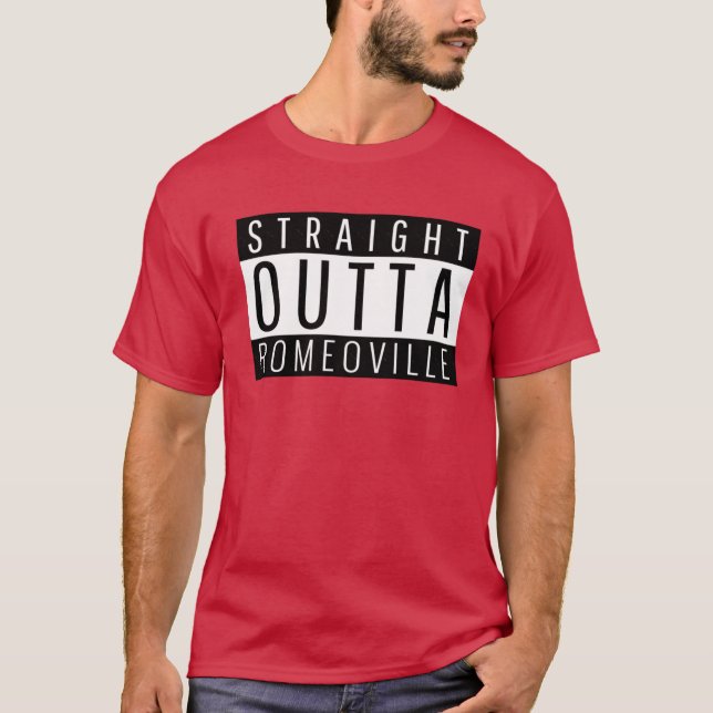 Camiseta Salida recta Romeoville Illinois sobredimensionado (Anverso)