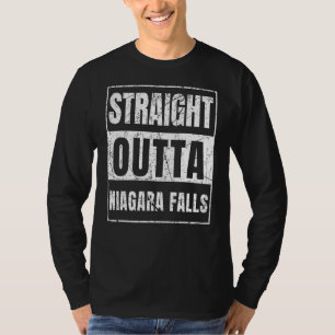 Camiseta Salidas rectas del Niágara cataratas del estado de