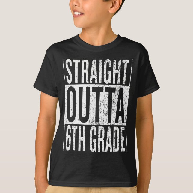 Camiseta Salido de 6to grado cool junior high - (Anverso)
