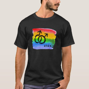 Camiseta Saliendo 2023 para hombres gay Orgullo CSD homosex