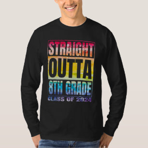 Camiseta Saliendo de la clase de 8vo grado 2024 Octavo Grad