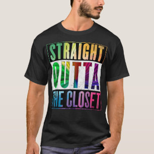 Camiseta Saliendo Directamente Del Armario Orgullo Gay LGBT