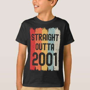 Camiseta Saliendo Directo de 2001 Divertido Cumpleaños Retr
