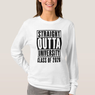 Camiseta Saliendo Directo de la Universidad Clase 2026
