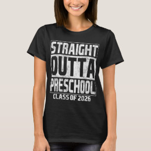 Camiseta Saliendo Directo de Preescolar Graduación Cl 2026