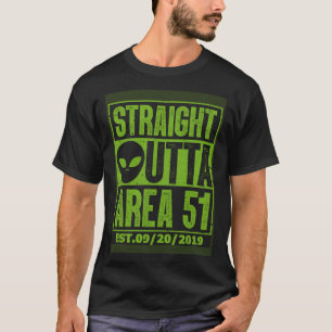 Camiseta Saliendo Directo del Área 51  Asaltar el Área 51 O