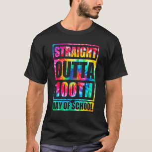 Camiseta Saliendo Directo Del Día 100 De La Escuela Tye Mor