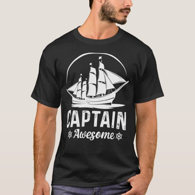 Camiseta Saling Captain Awesome (Anverso)
