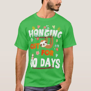 Camiseta Salir a colgar por 100 días de diversión eslogan