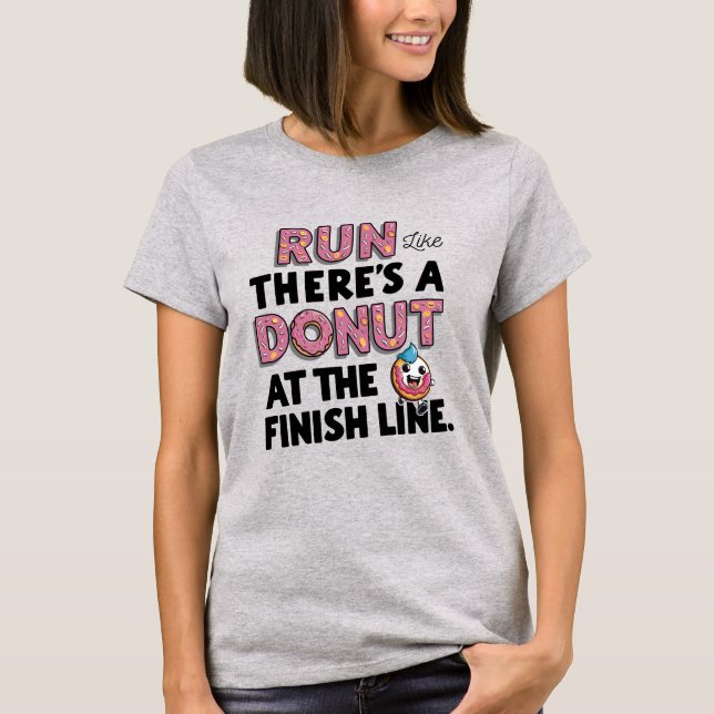 Camiseta Salir a la línea de finalización de la resolución  (Anverso)