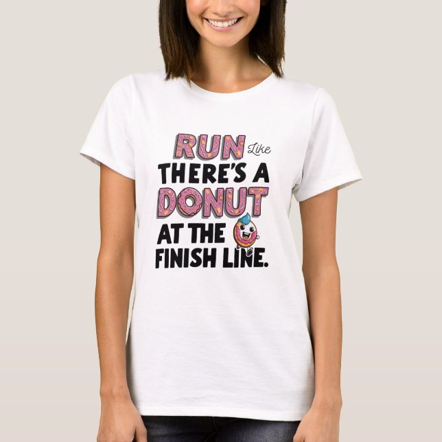 Camiseta Salir a la línea de finalización de la resolución  (Anverso)