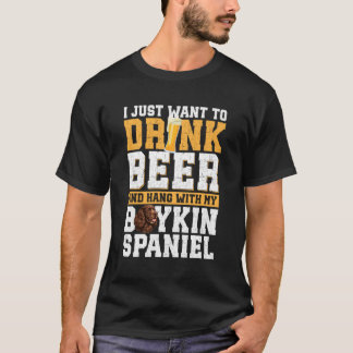 Camiseta Salir con el dueño de mi Boykin Spaniel Boykin Spa