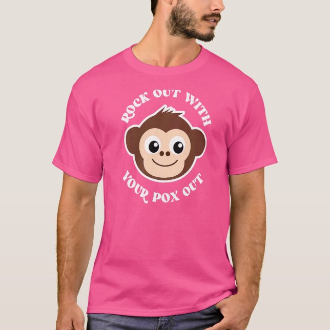 Camiseta Salir Con Tu Poste De Monos De Pox Out (Anverso)