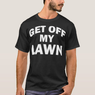 Camiseta Salir de mi césped cita curiosos paisajes para cas