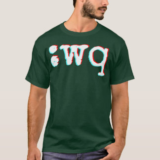 Camiseta Salir de vim wq programadores pro-Rótulo punta Fun