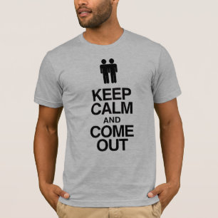 Camiseta Salir del armario gay: Mantén la calma y sal del a