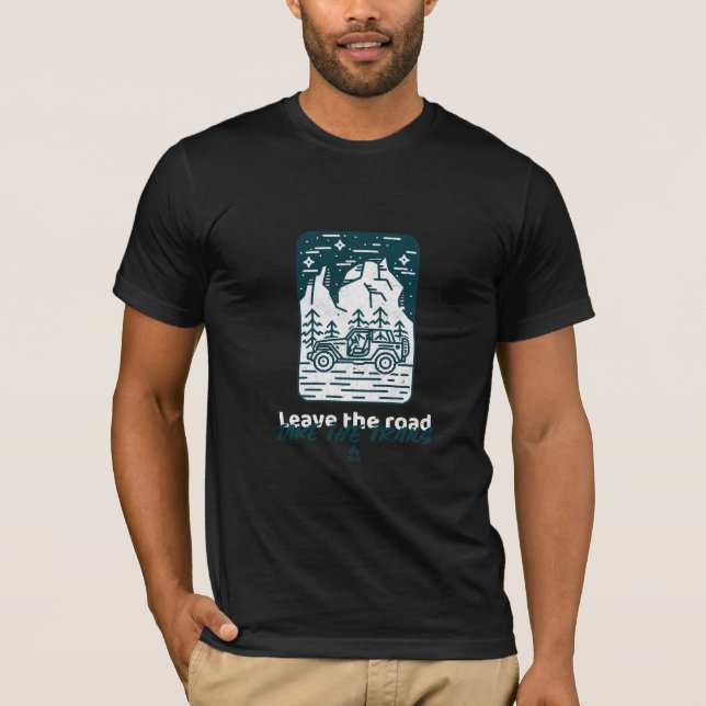 Camiseta Salir del camino tomar los senderos (Anverso)