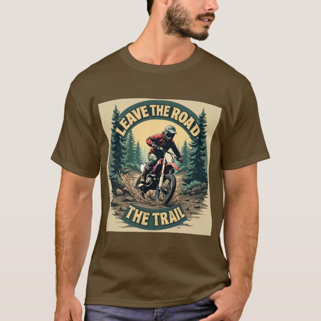 Camiseta Salir del camino, tomar los senderos - aventura (Anverso)