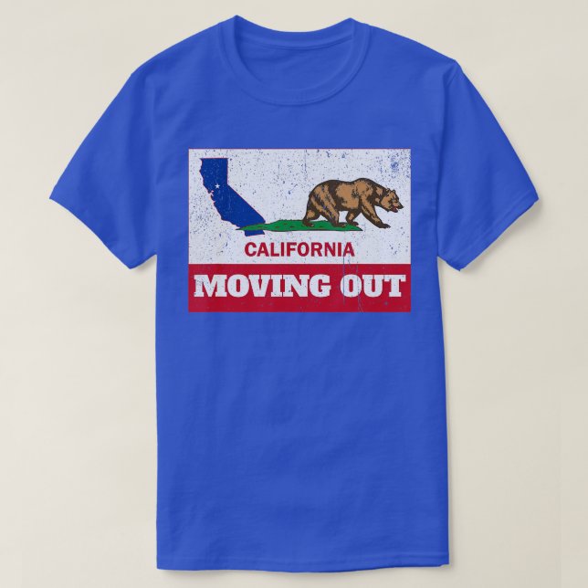 Camiseta Salir del éxodo de la República de California es d (Diseño del anverso)