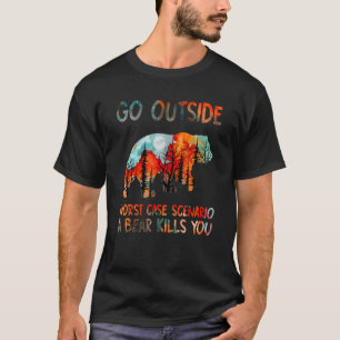 Camiseta Salir Del Peor Escenario Funda Un Oso Te Matará