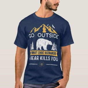 Camiseta Salir Del Peor Escenario Funda Un Oso Te Matará