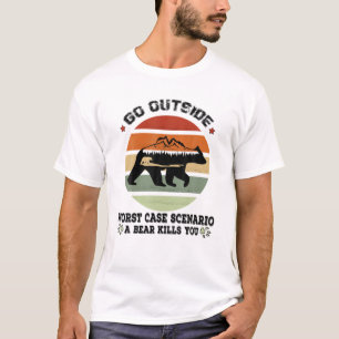 Camiseta Salir Del Peor Escenario Funda Un Oso Te Matará, C