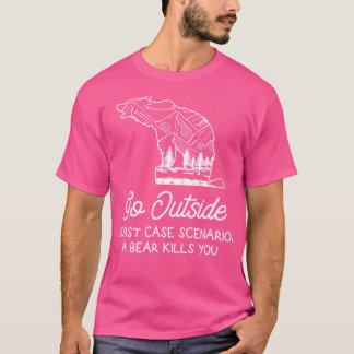 Camiseta Salir Del Peor Escenario Funda Un Oso Te Matará Ca