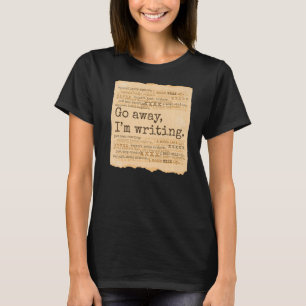 Camiseta SALIR, ESTOY ESCRIBIENDO Libros Escribir Pergamino
