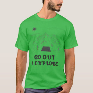 Camiseta Salir Explorar Amigos de Camping