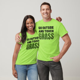 Camiseta SALIR FUERA DE TOUCH GRASS Humor gracioso