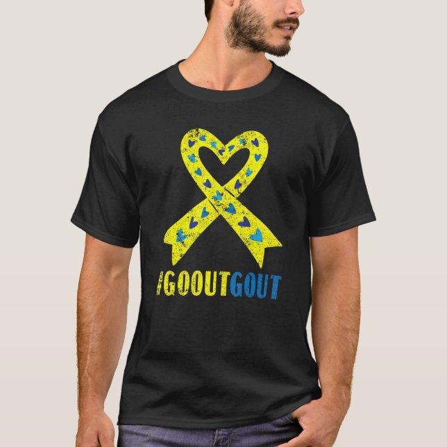 Camiseta Salir Guerrero De Gout, Podagra Gout (Anverso)