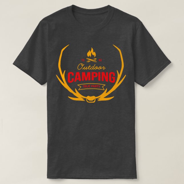 Camiseta salir o acampar (Diseño del anverso)