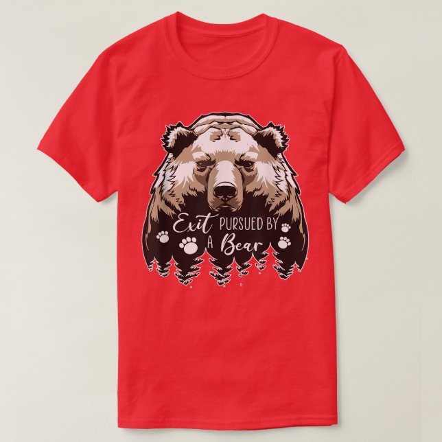 Camiseta Salir Perseguido Por Bear Png (Diseño del anverso)