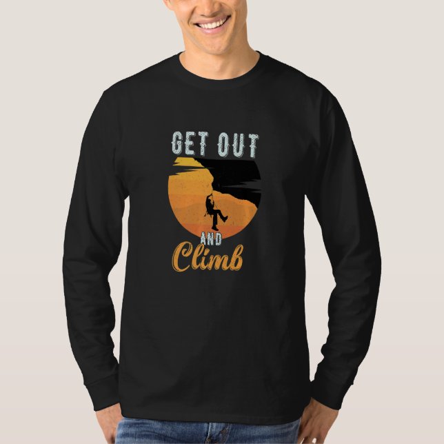 Camiseta Salir y escalar  montañismo (Anverso)