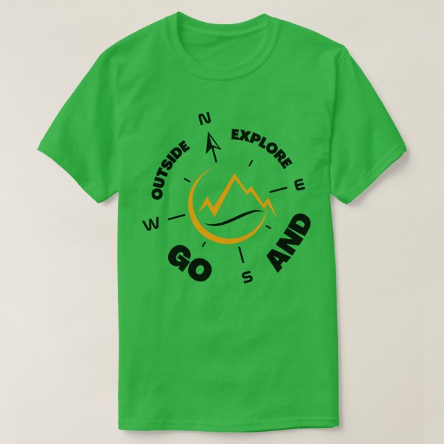 Camiseta Salir y explorar la aventura (Diseño del anverso)