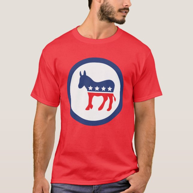 Camiseta Salir y votar | Fiesta democrático Donkey (Anverso)