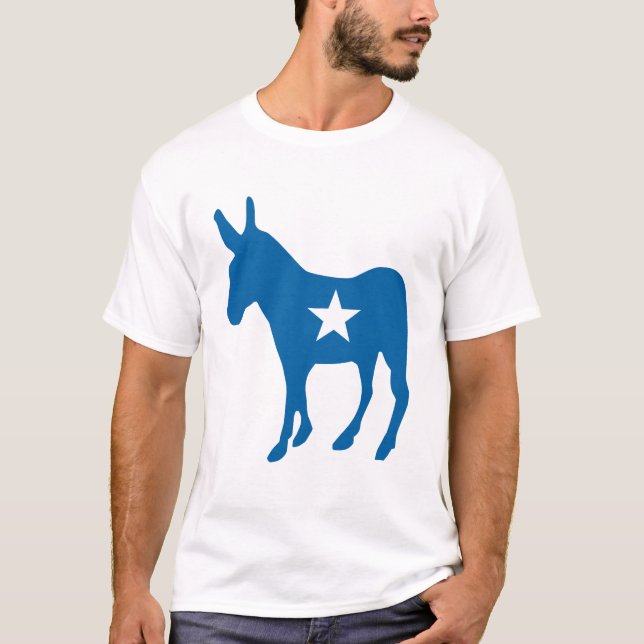 Camiseta Salir y votar | Fiesta democrático Donkey (Anverso)