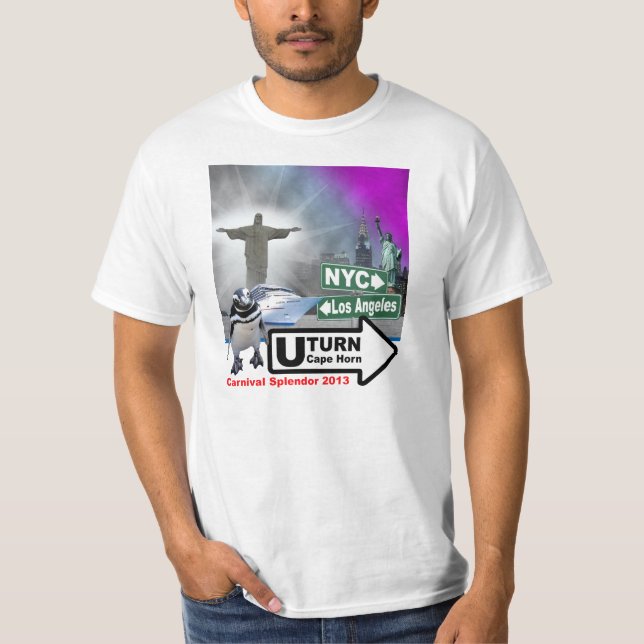 Camiseta Sally el pingüino alrededor de la impresión del (Anverso)