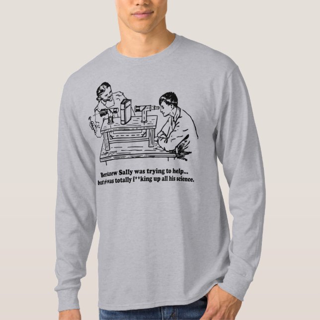 Camiseta Sally no puede ciencia - corregida (Anverso)