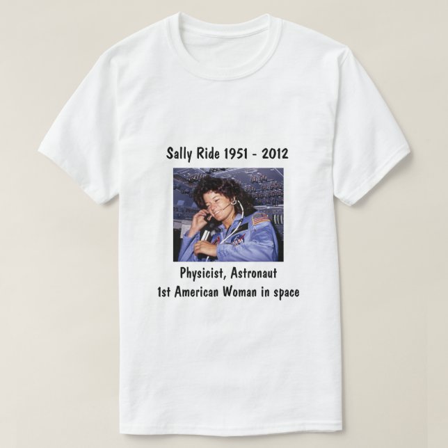 Camiseta Sally Ride (Diseño del anverso)